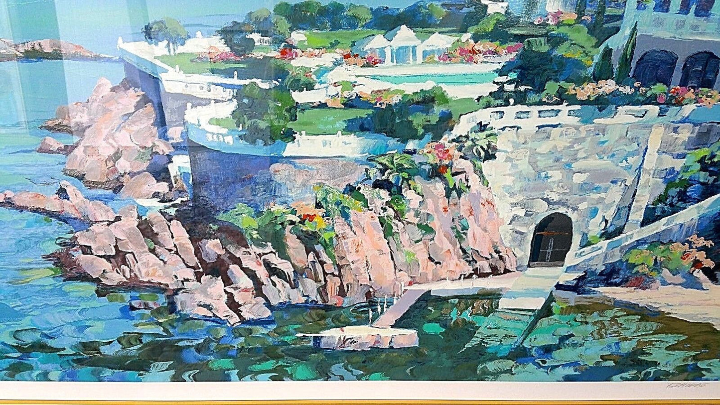 Original HOWARD BEHRENS Artist Proof Pencil Signed Giclee " Cap Roux 1990 "