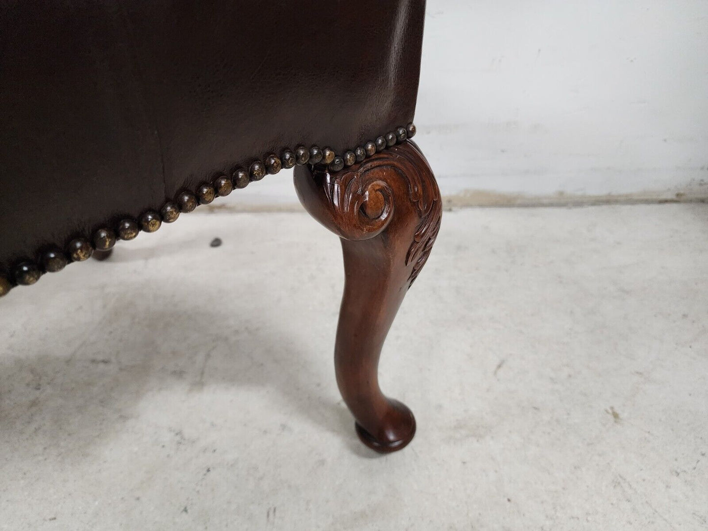 Leather Library Armchair by Theodore Alexander