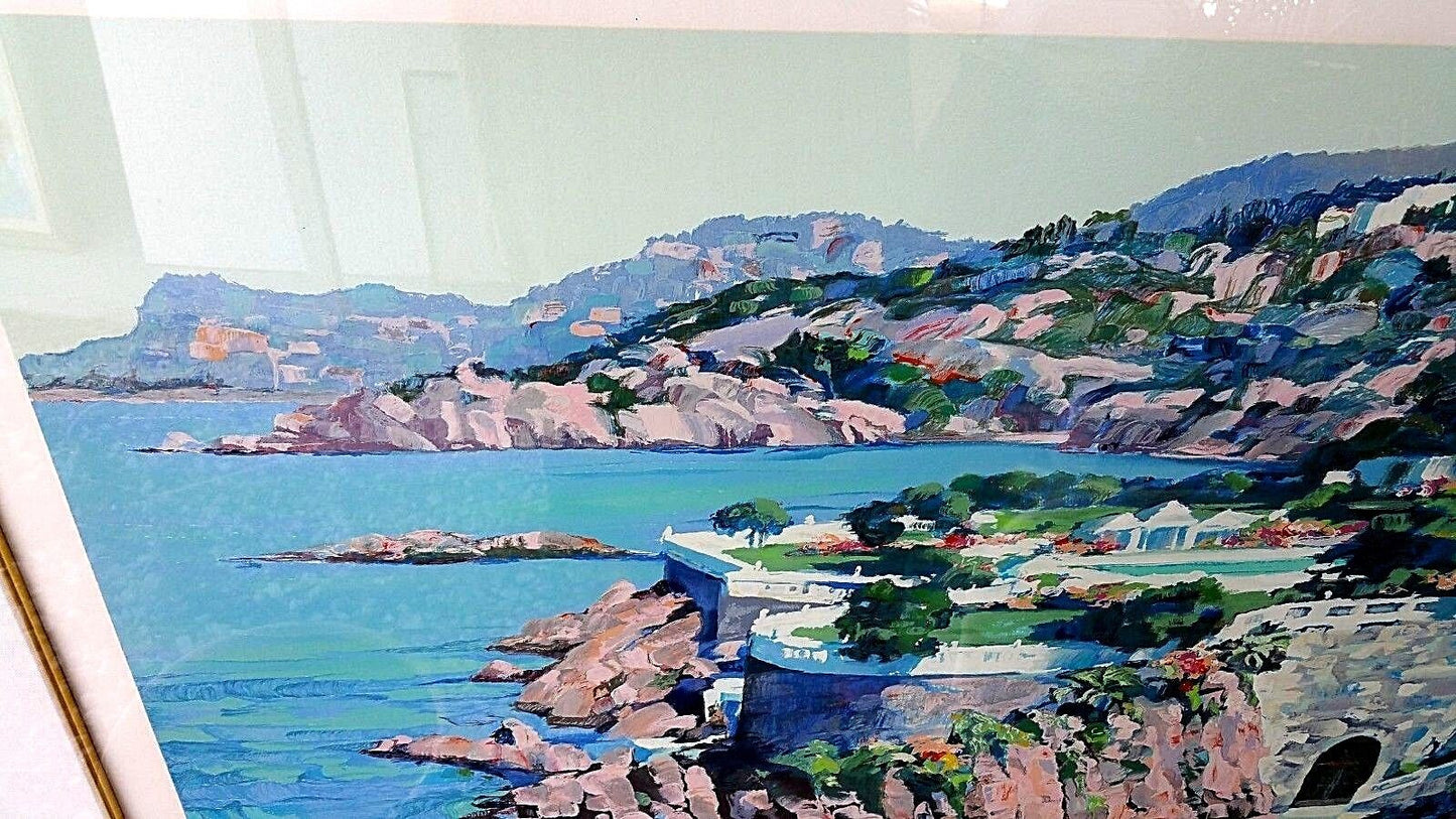 Original HOWARD BEHRENS Artist Proof Pencil Signed Giclee " Cap Roux 1990 "
