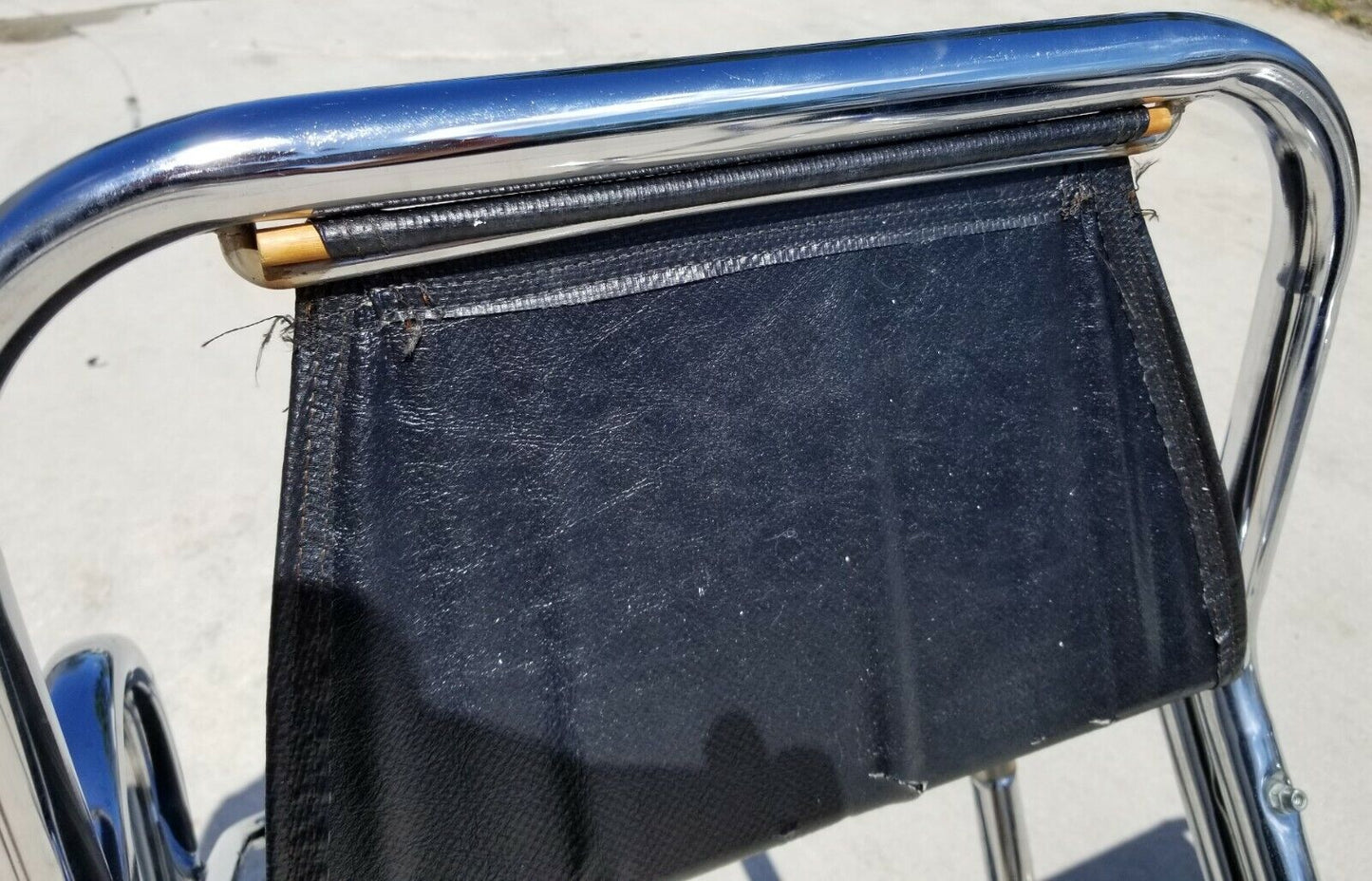 60's Pair of JERRY JOHNSON ARCADIA Mid Century Modern Tubular Chrome Bar Stools