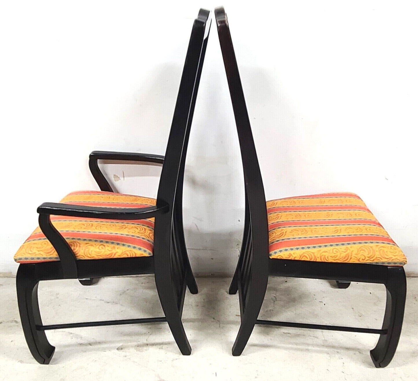 Solid Wood Ming Chinoiserie Dining Chairs - Set of 8