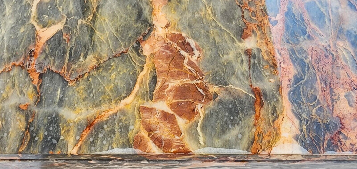 Marble Side End Accent Table Boho Vintage