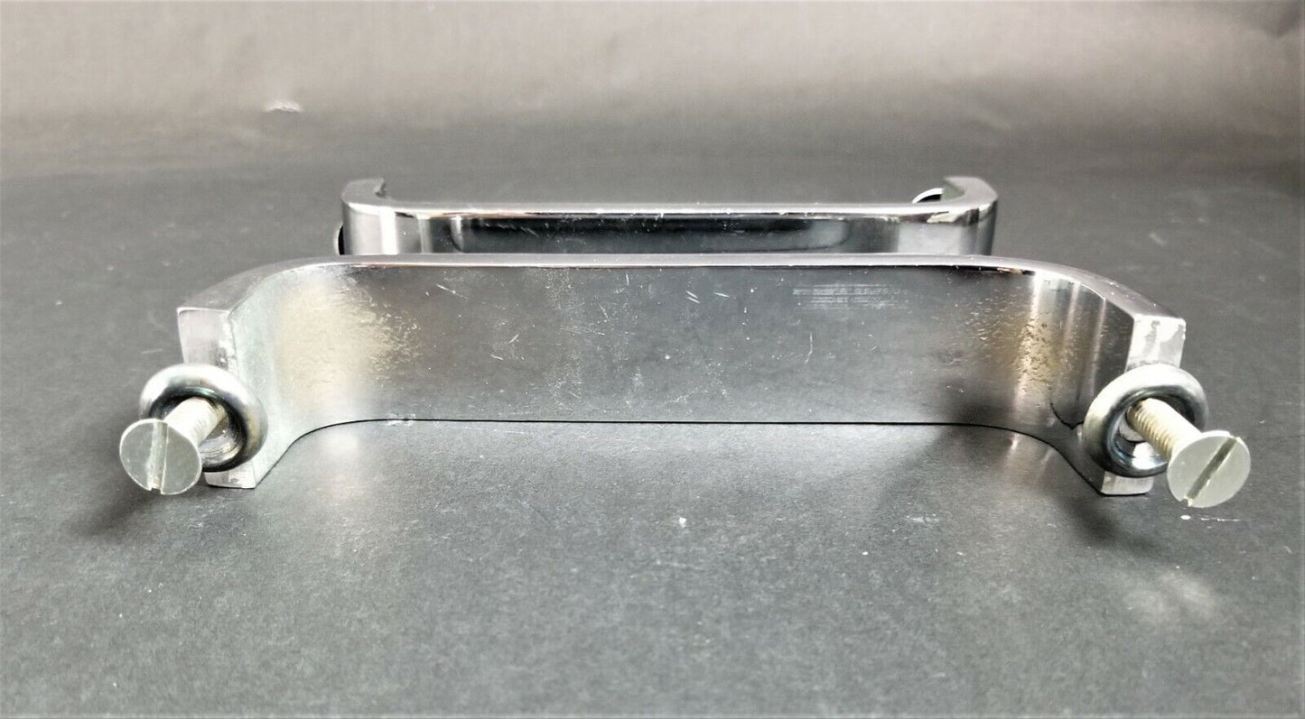 Set of 5 Vintage Solid Chrome Mid Century Modern Furniture Drawer Pulls 7"