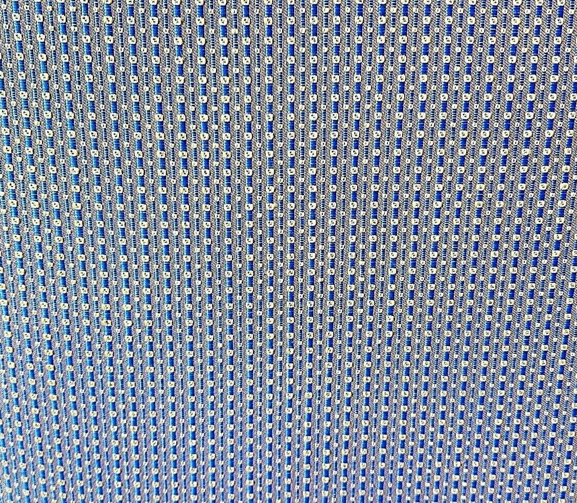 Set of 4 High End Upholstered Blue Parsons Dining Chairs Spring Supported Seats