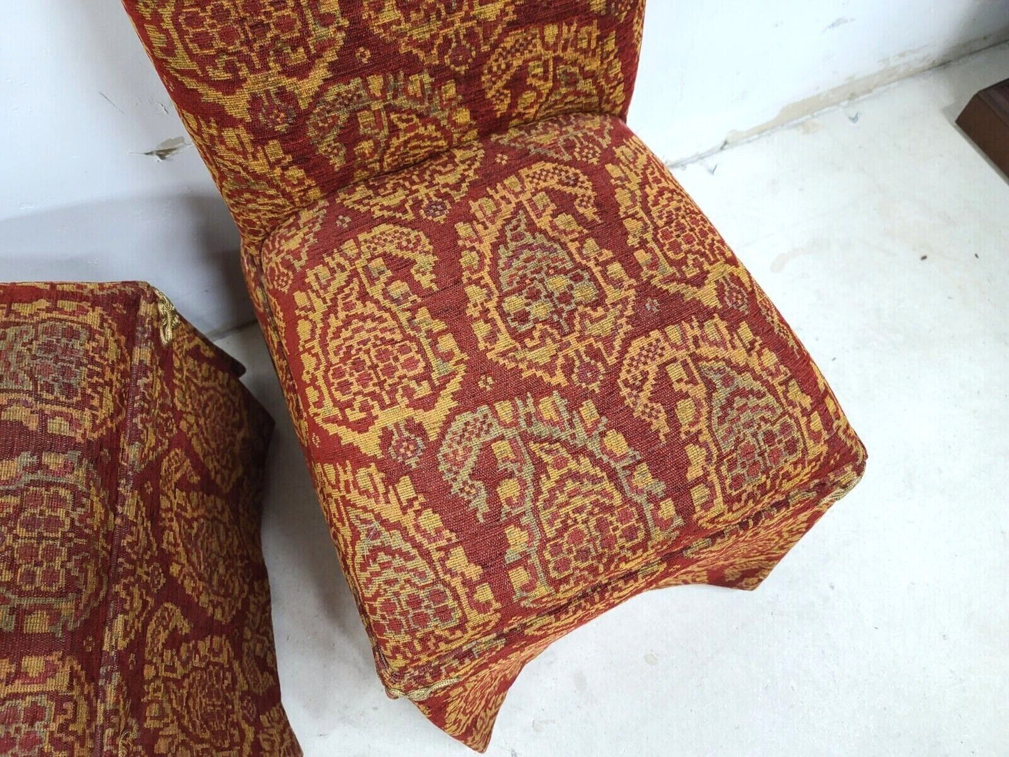 Pair of Rolling Parsons Dining Chairs by LANE VENTURE