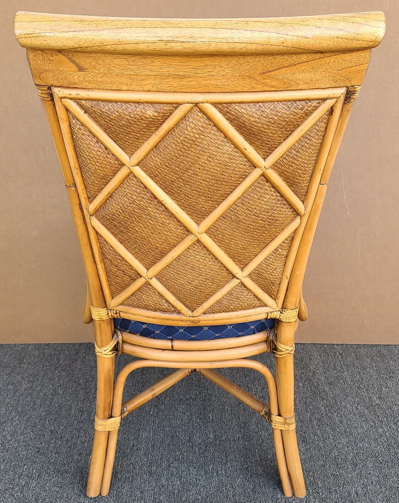 MCM BRAXTON CULLER Rattan Bentwood Bamboo Wicker Dining Desk Accent Chair