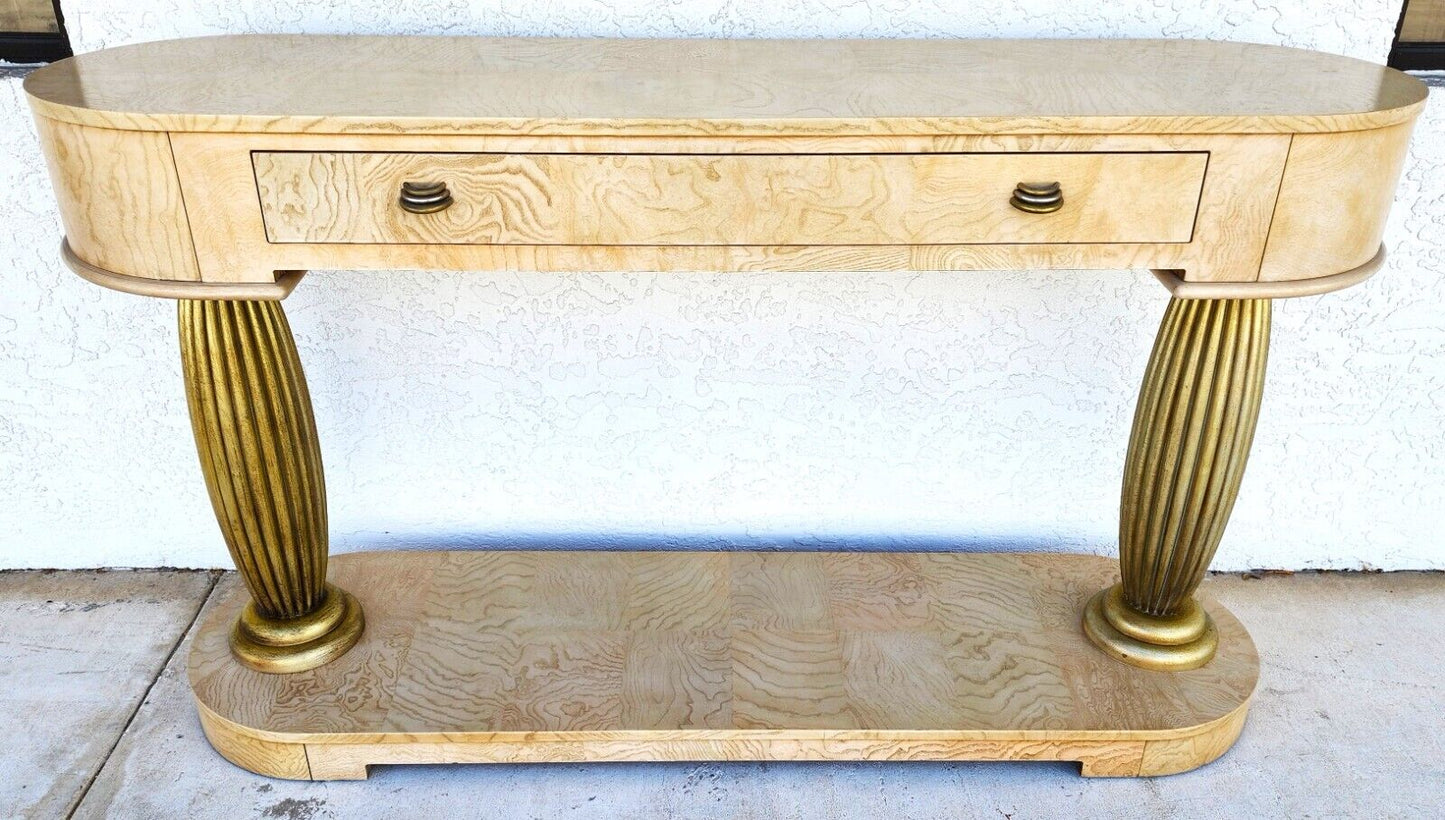 TV Console Sofa Table Burl by HENREDON