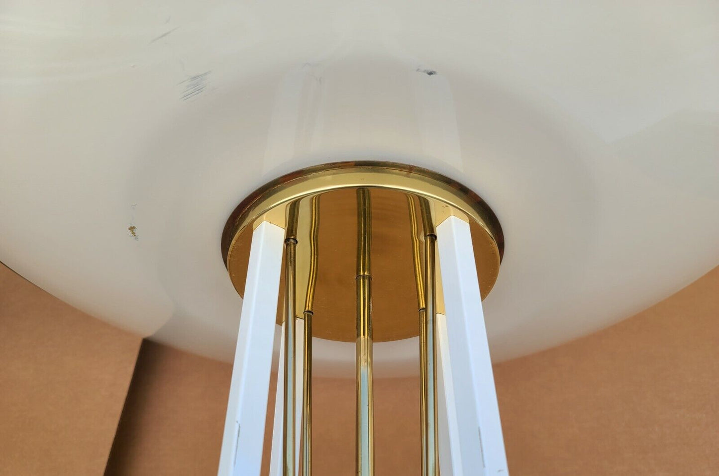 Pair of Massive 1970's Reggiani Italian Style Torchiere Floor Lamps