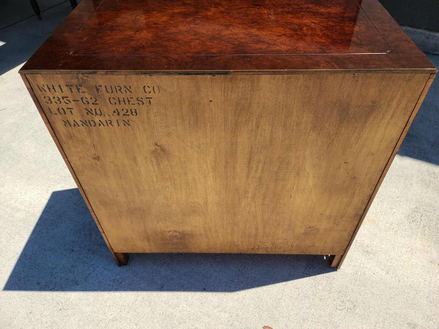 WHITE FURNITURE CO Mandarin Lacquered Asian Chinoiserie Buffet Server Dry Bar