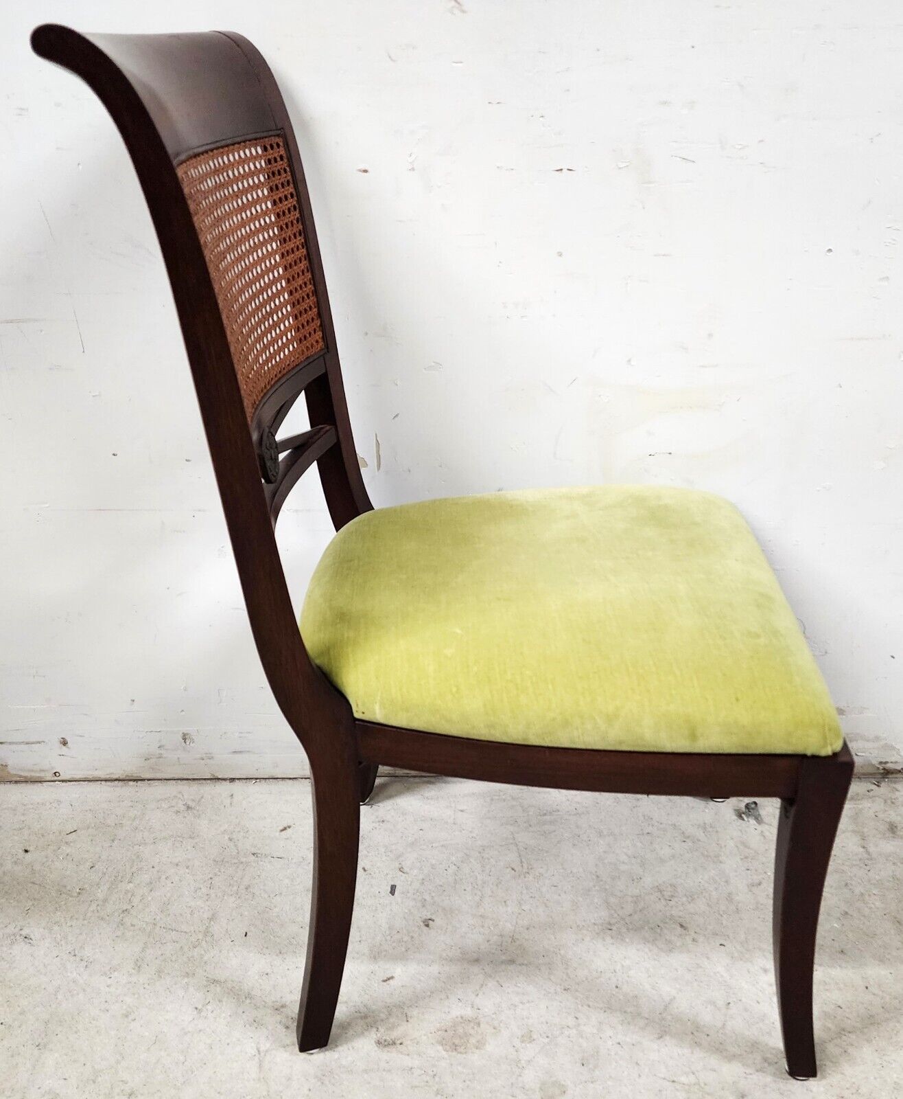 5 Mahogany Dining Chairs Cane Back by PALECEK