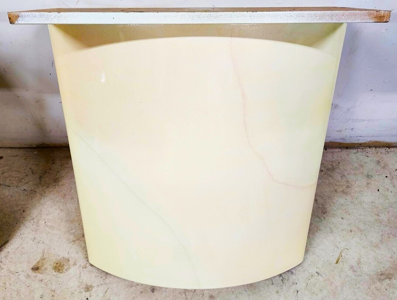 Goatskin Dining Table Karl Springer Style Lacquered 1980s with Leaf