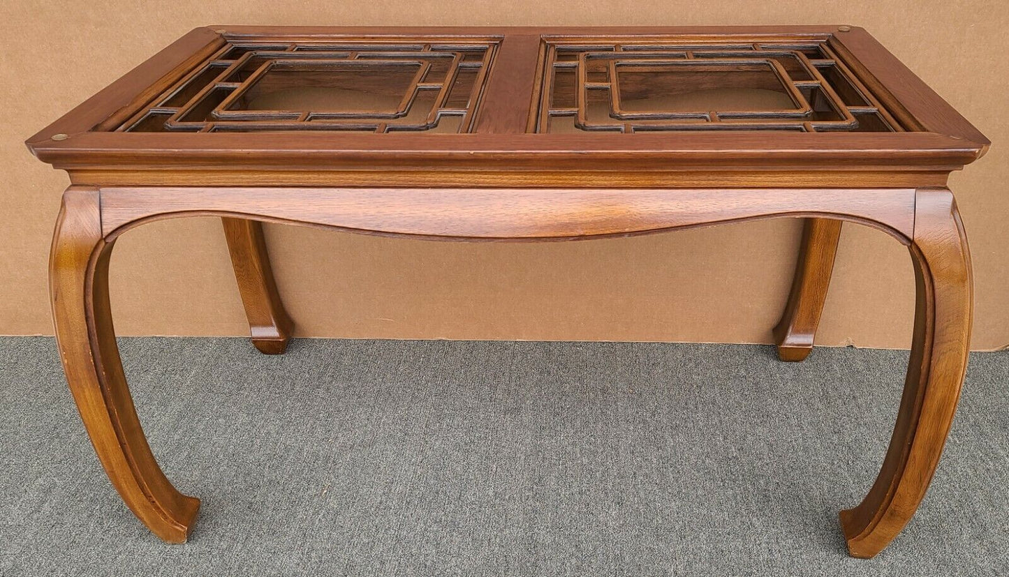 THOMASVILLE Mystique Asian Chinoiserie Ming Fretted Dining Table