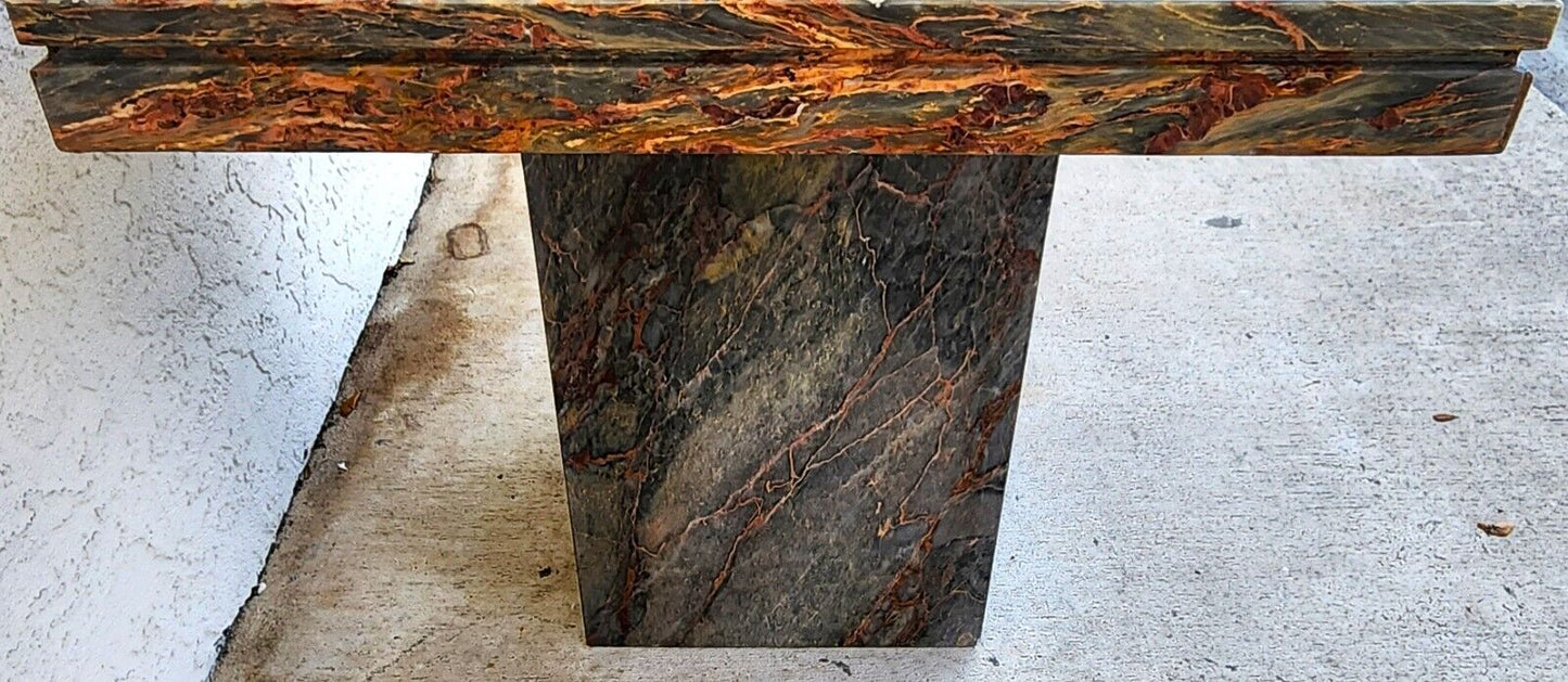 Marble Side End Accent Table Boho Vintage