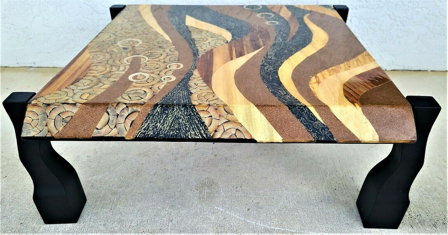 Contemporary MARQUIS OF BEVERLY HILLS Lacquered Organic Collage Coffee Table