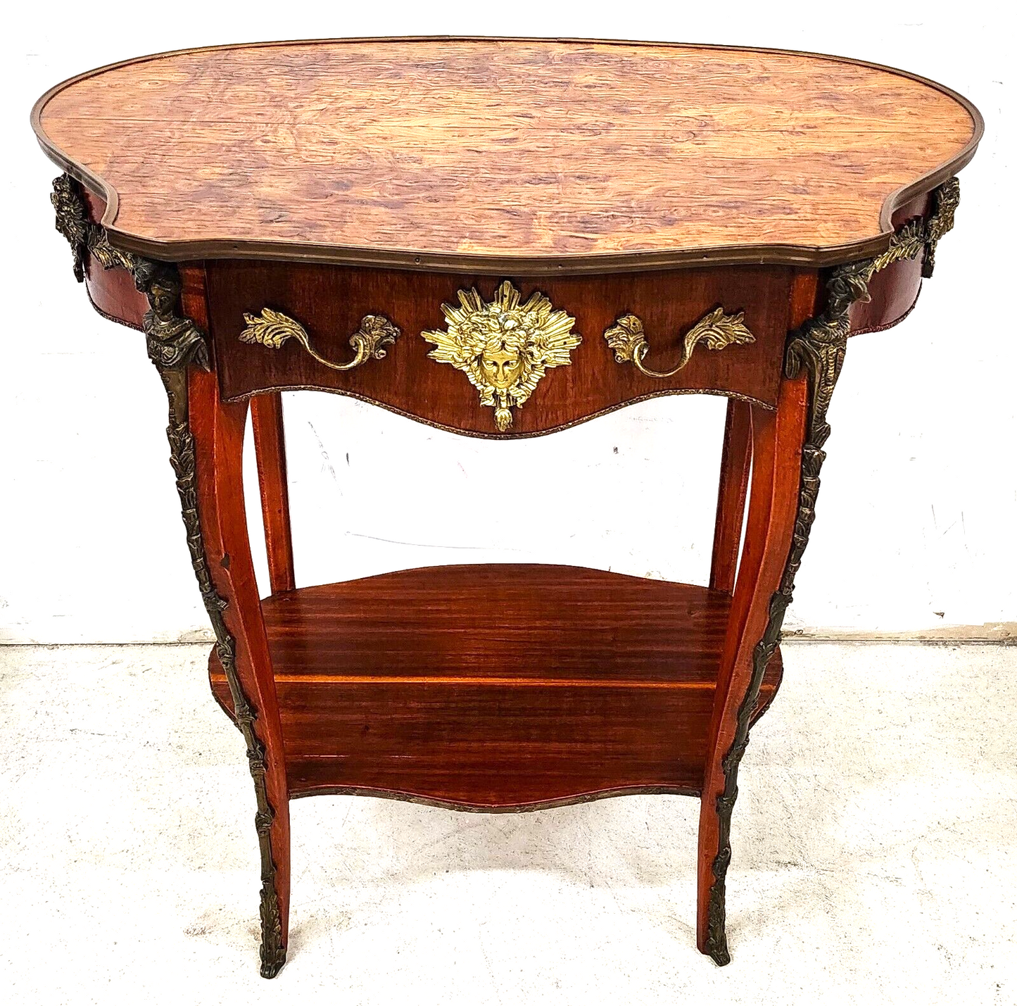 French Center Accent Lamp Table Louis XV Ormolu Mounts