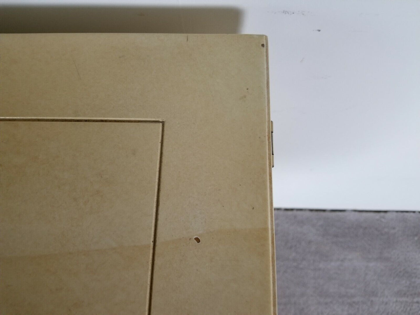 Vtg HENREDON by Roy Coleman Lacquered Bar Buffet Faux Goat Skin Asian Style