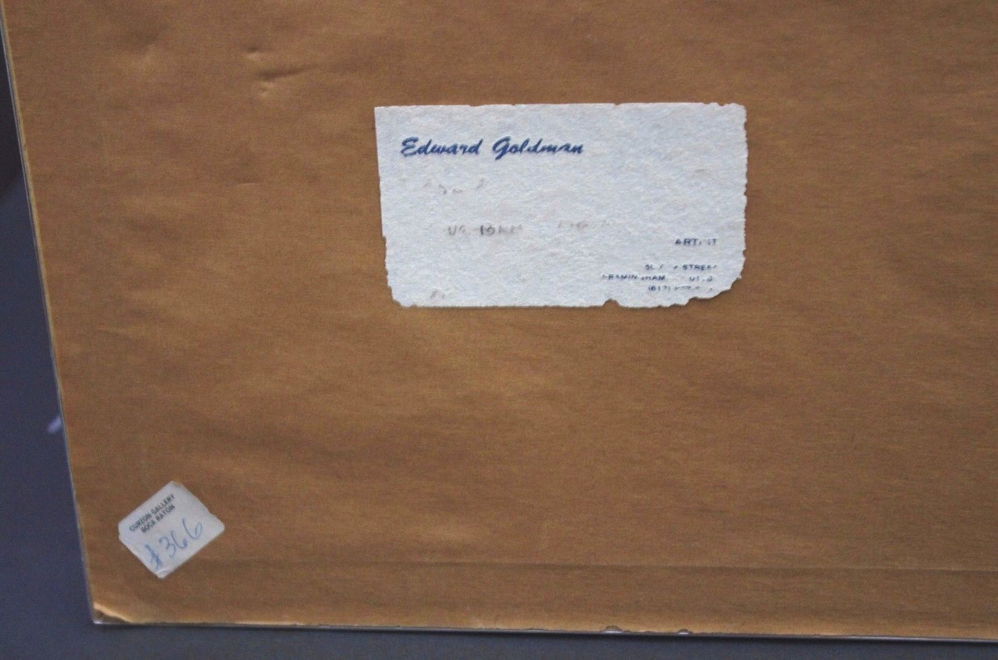 Edward Goldman 1985 Abstract Acrylic Painting Artist Signed