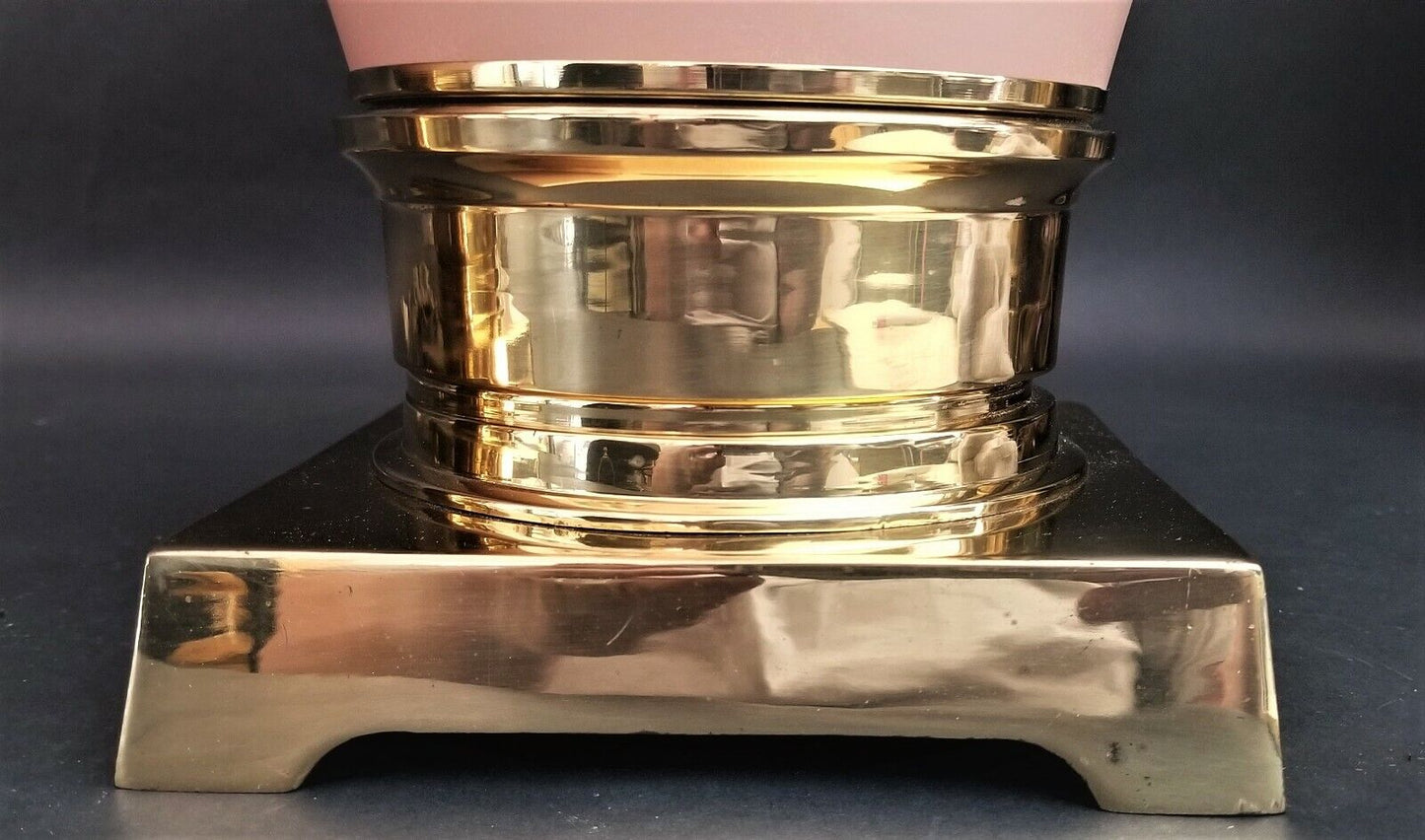 Signed VIANNE GLASS France Art Deco Floral Relief Table Lamps - A Pair