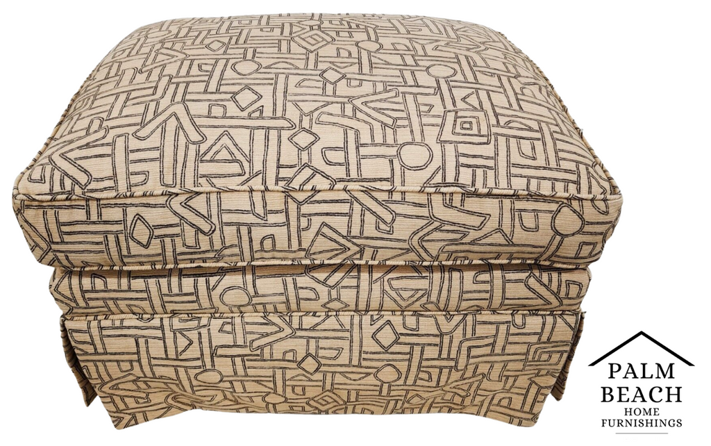 Raleigh Ottoman Geometric by CHARLES STEWART