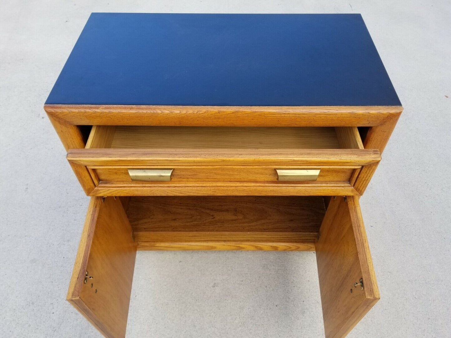 1970's MCM 3D Bamboo Rolling Dry Bar Buffet Server Cart Nightstand