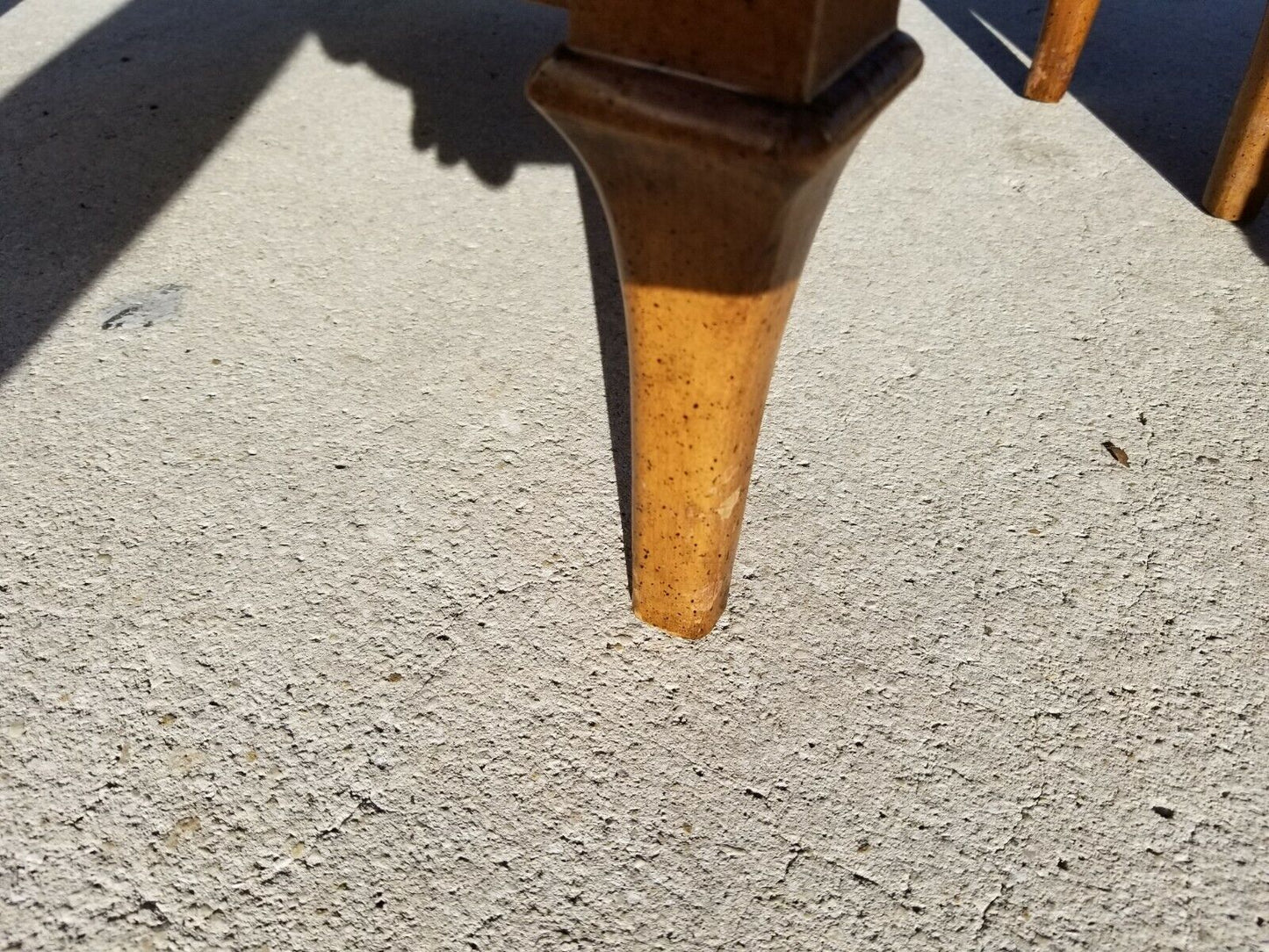 Pair of Vintage Italian Provincial Hand Carved Side End Tables