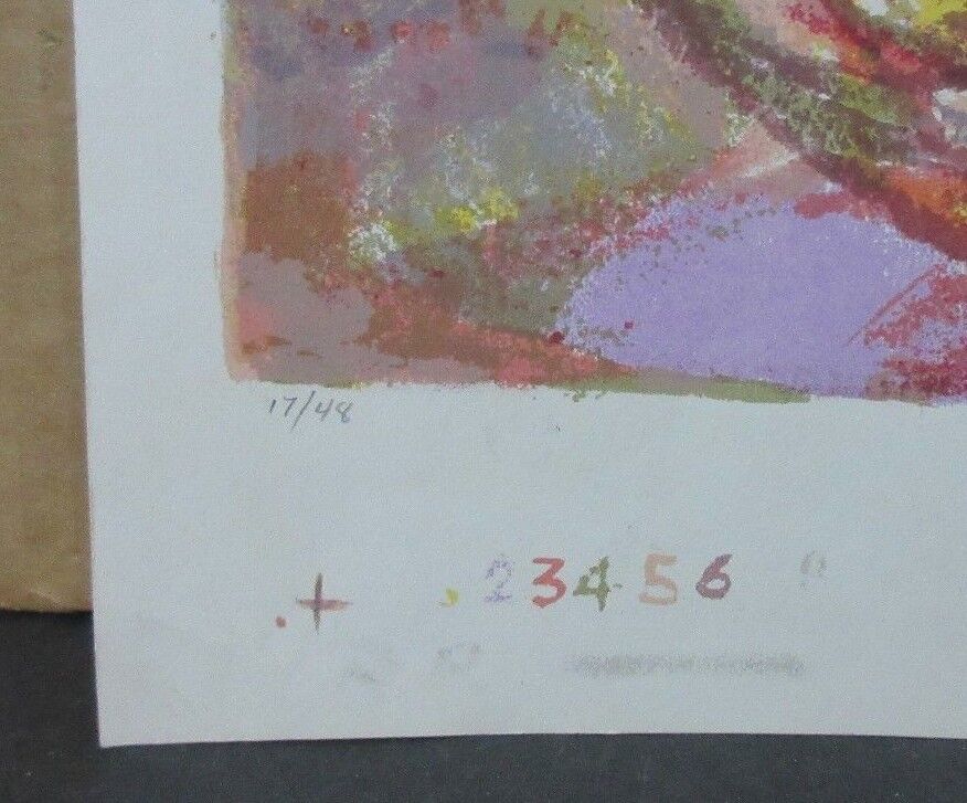 1960 Edward Goldman (1916-2006) Signed Lt Ed 17/48 Serigraph Woman with Child