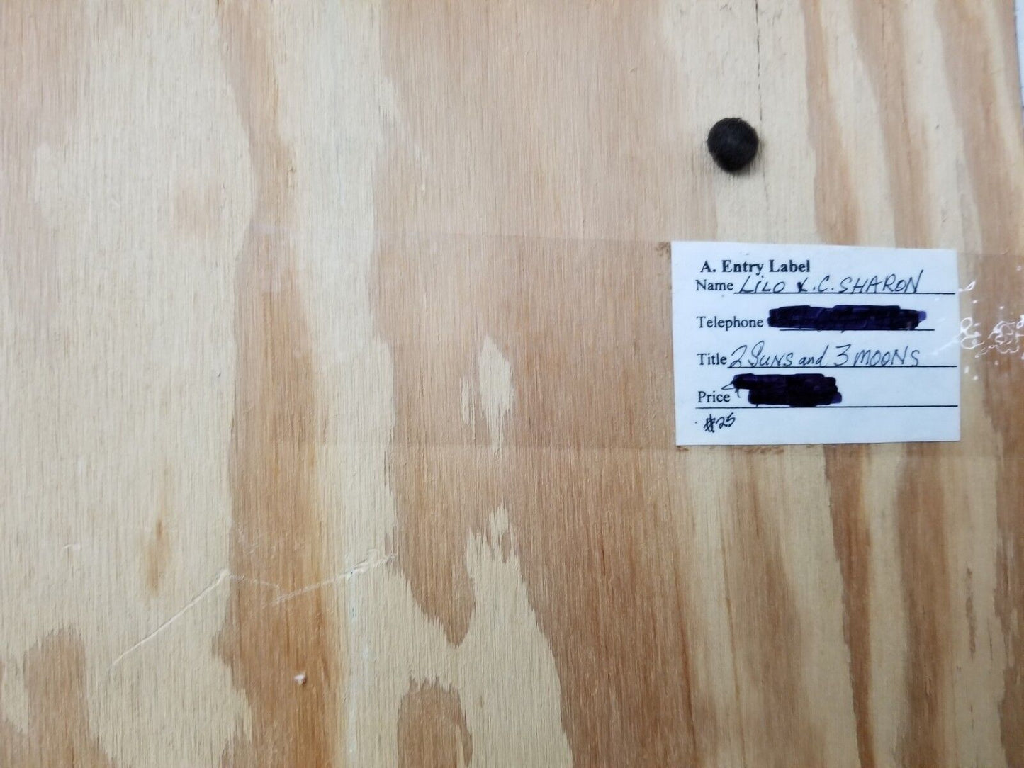 LILO KINNE Original Multidimensional Painting Collage Entitled "2 Suns 3 Moons"