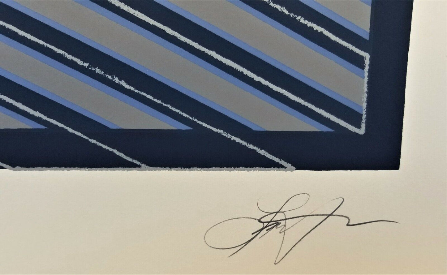 1990's MCM Signed Lance Lawlor " Linear Pattern " Ltd Ed Lithograph Geometric