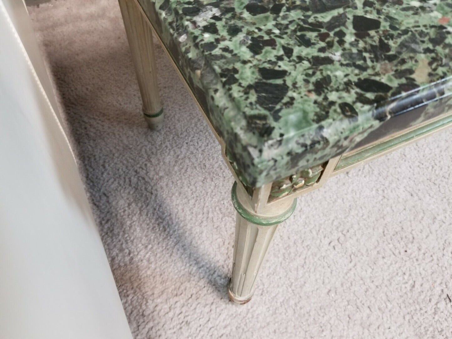 Italian Coffee Table Marble Bench Vintage