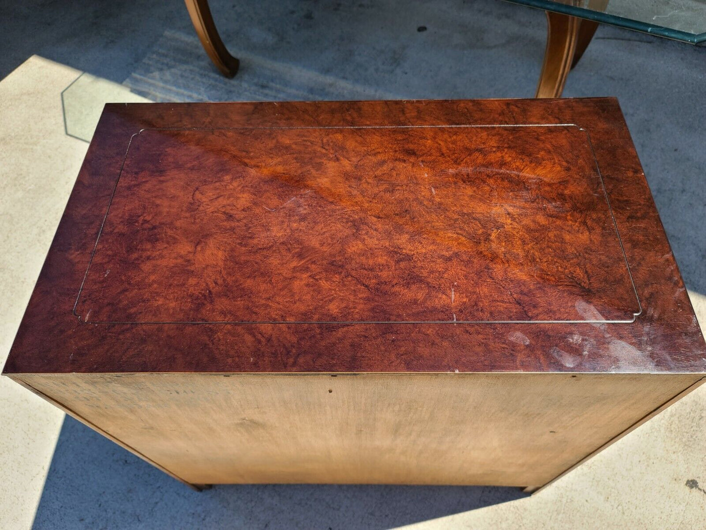 WHITE FURNITURE CO Mandarin Lacquered Asian Chinoiserie Buffet Server Dry Bar