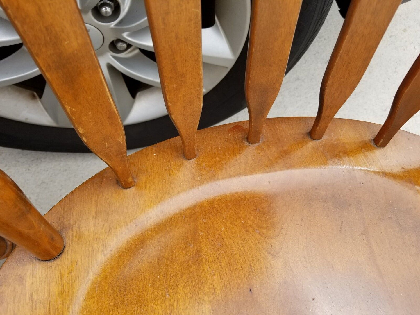 (1) Vintage S Bent Colonial Armchair Dining Chair Model 973 752 (Rare Style)