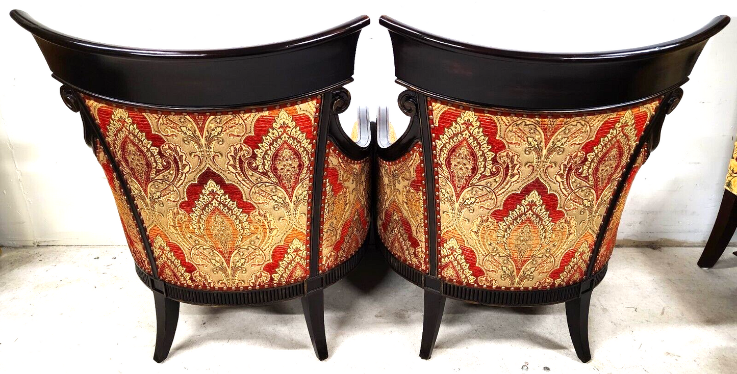 Pair of Regency Style Lounge Chairs