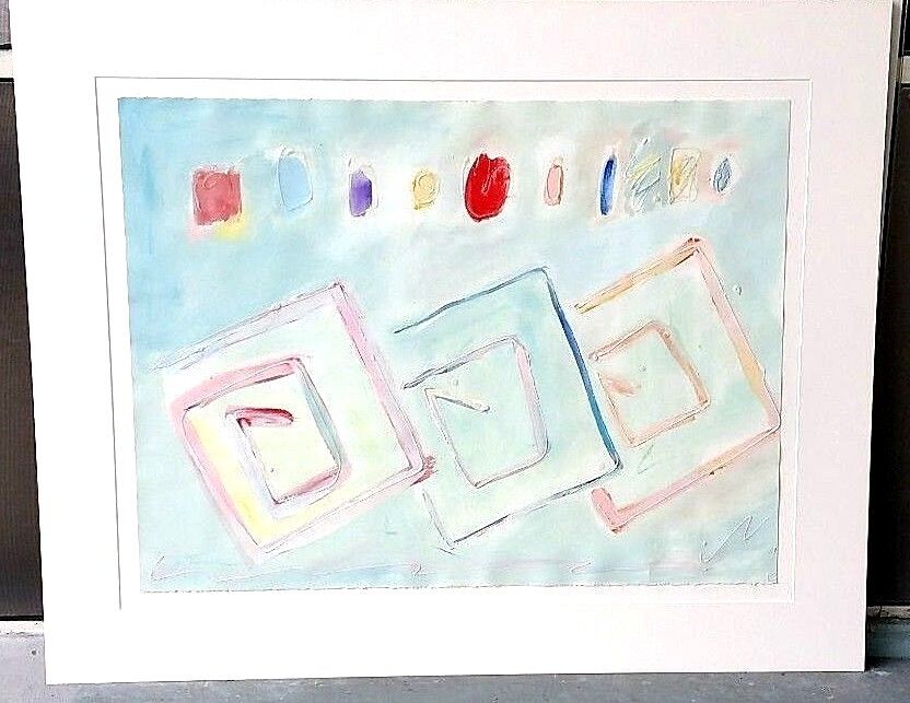 Large Billy Hork Galleries Signed B Terrler Abstract Oil Painting