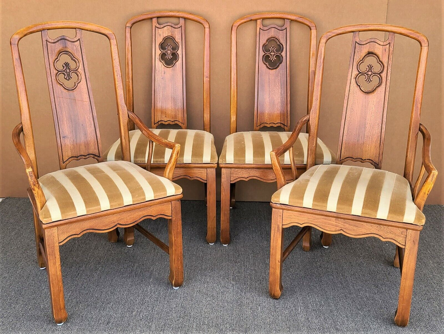 THOMASVILLE Mystique Asian Chinoiserie Ming Fretted Dining Table