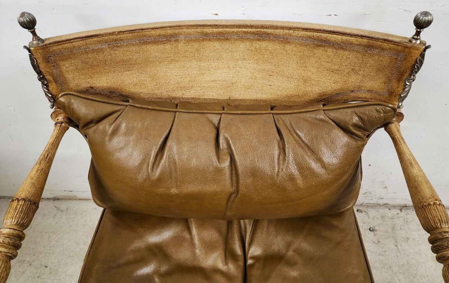 Hollywood Regency Leather " Cleopatra " Armchairs by FERGUSON COPELAND