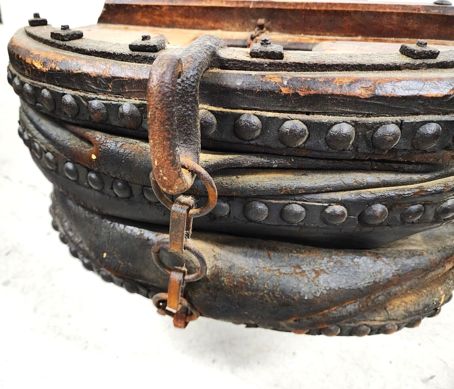 1800s French Blacksmith Bellows Rustic Coffee Table