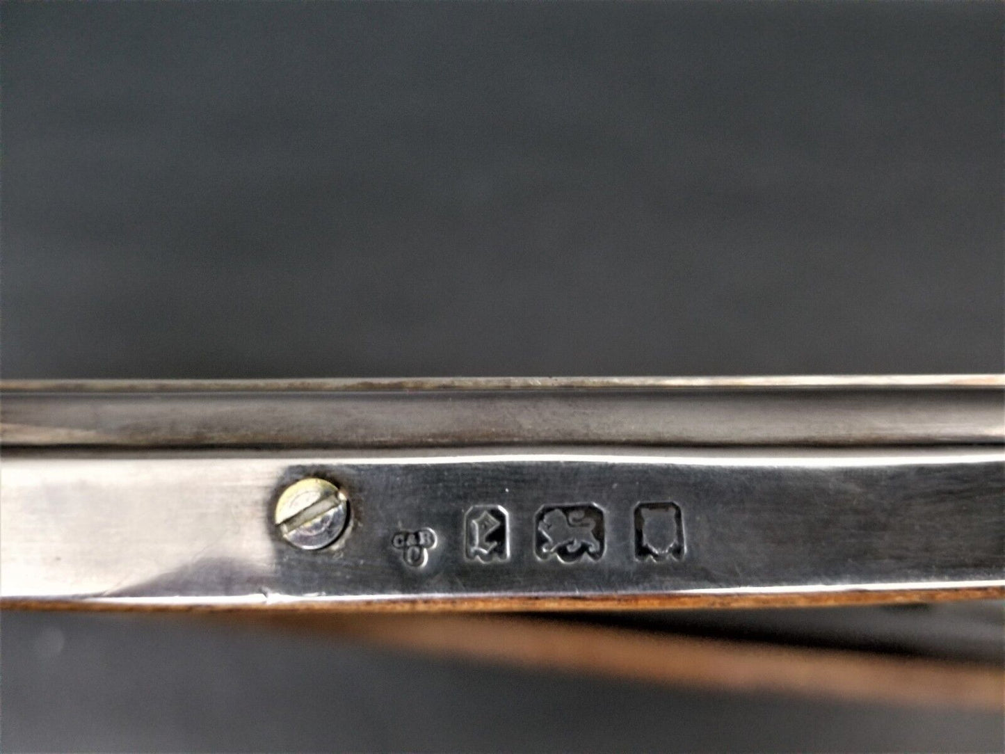 Antique Charles & Richard Comyns Sterling Silver 24" Art Deco Vanity Mirror