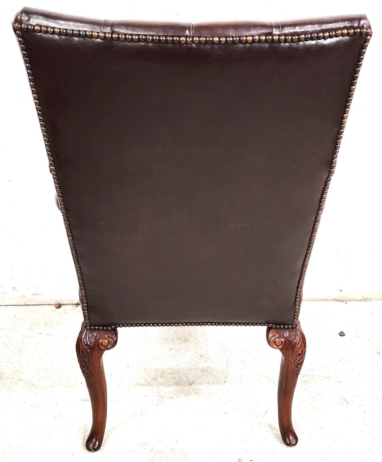 Leather Library Armchair by Theodore Alexander