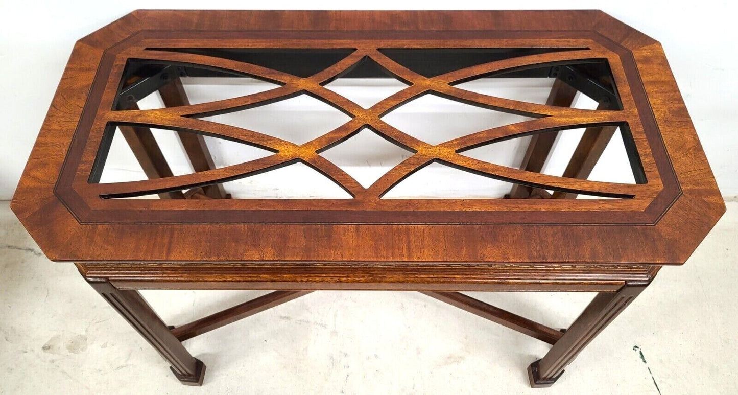 Vintage Mahogany Console Sofa Dining Table Base by UNIVERSAL FURNITURE