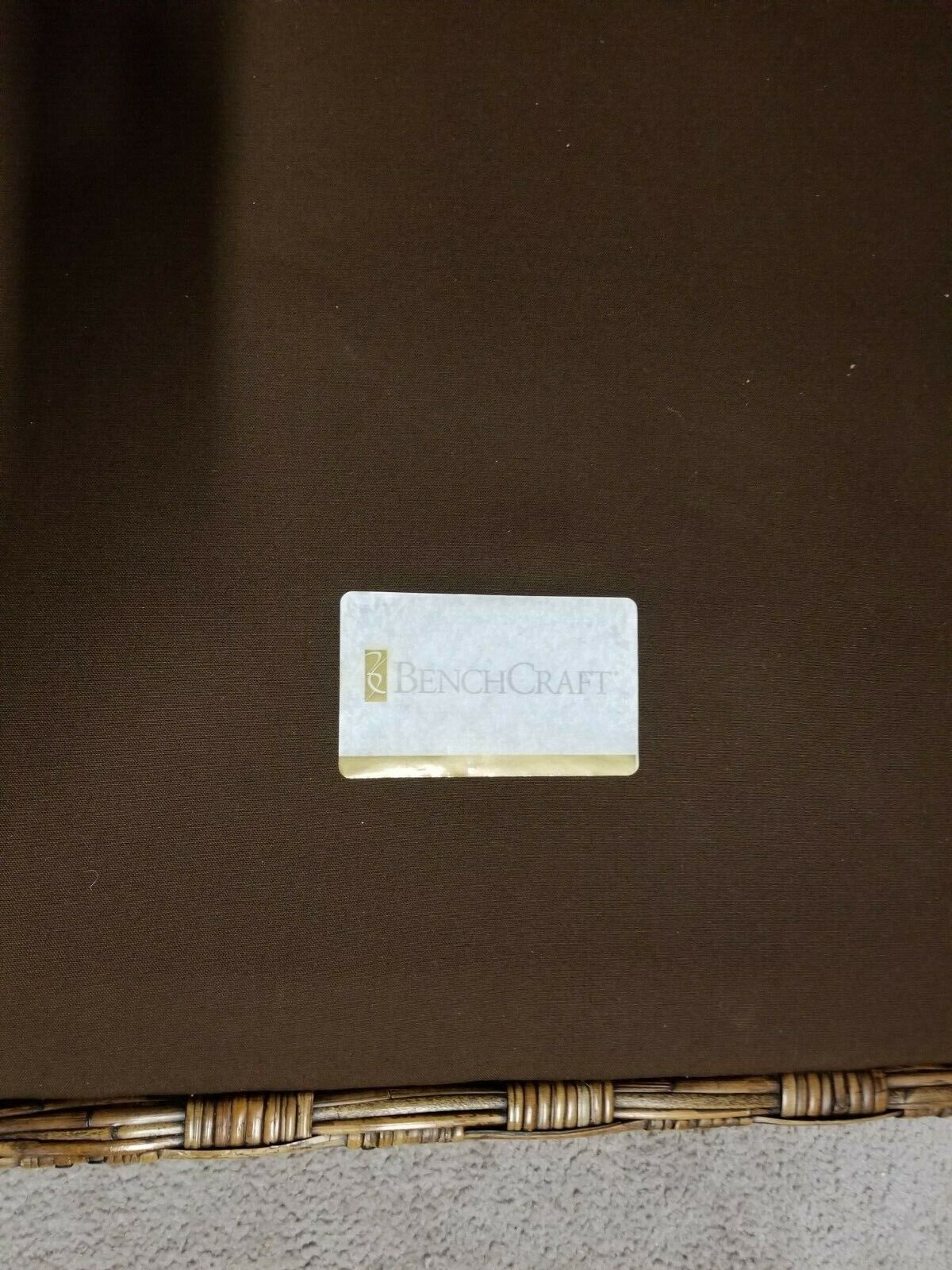 Modern Mod Retro MCM BENCHCRAFT Rattan Wicker Armchair Chair Mid Century Modern